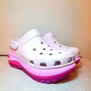 Crocs Mega Crush Matte Clog Quartz Multi Men Unisex Platform Sandal M8 W10